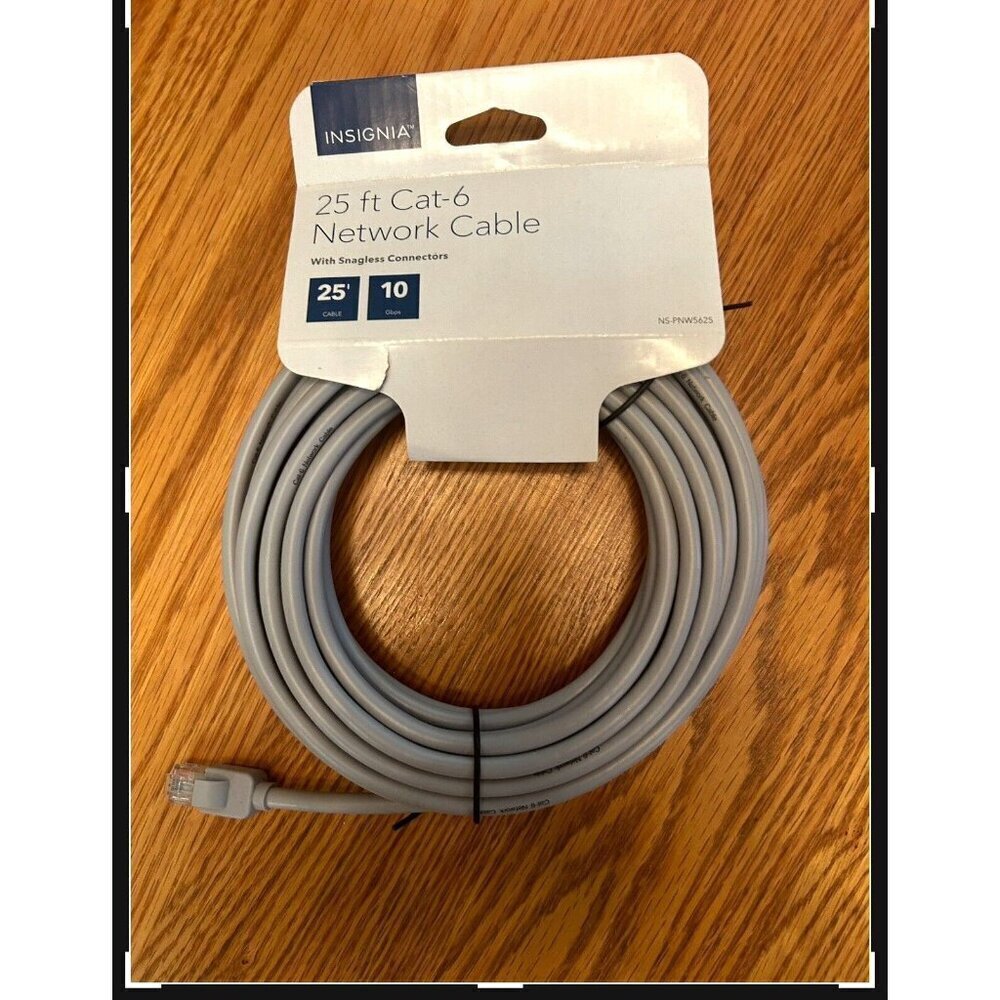 25 ft Cat 6 Network Cable by Insignia NEW